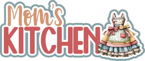 Mom's Kitchen - Scrapbook Page Title Sticker