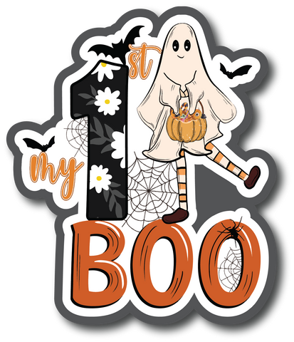 My 1st Boo - Scrapbook Page Title Die Cut