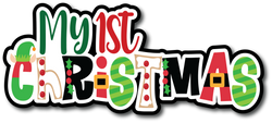 My 1st Christmas - Scrapbook Page Title Sticker