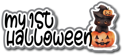 My 1st Halloween - Scrapbook Page Title Die Cut