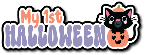 My First Halloween - Scrapbook Page Title Die Cut