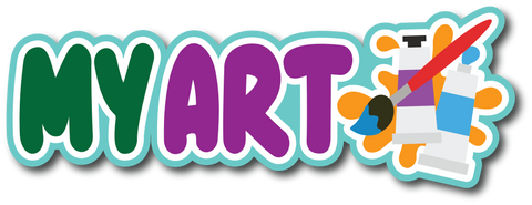 My Art - Scrapbook Page Title Sticker