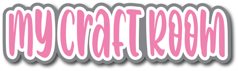 My Craft Room - Scrapbook Page Title Die Cut