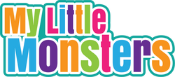My Little Monsters - Scrapbook Page Title Die Cut