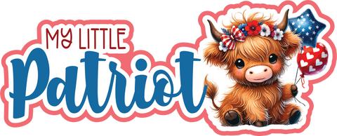 My Little Patriot - Scrapbook Page Title Sticker