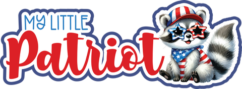 My Little Patriot - Scrapbook Page Title Sticker