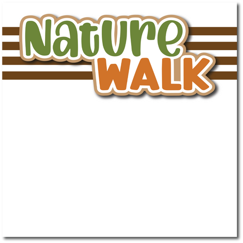 Nature Walk - Printed Premade Scrapbook Page 12x12 Layout