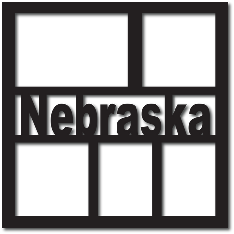 Nebraska - 5 Frames - Digital Cut File - SVG - INSTANT DOWNLOAD