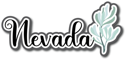 Nevada - Scrapbook Page Title Die Cut