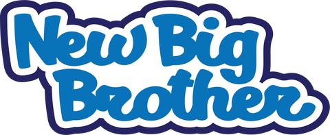 New Big Brother - Scrapbook Page Title Die Cut