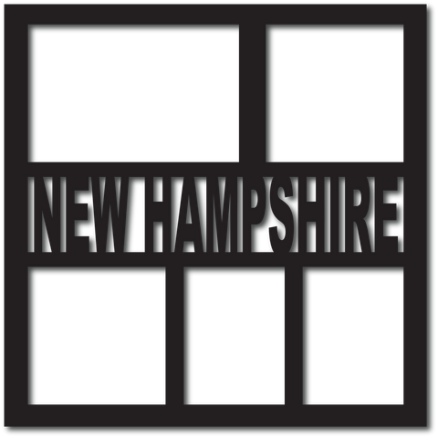 New Hampshire - 5 Frames - Digital Cut File - SVG - INSTANT DOWNLOAD