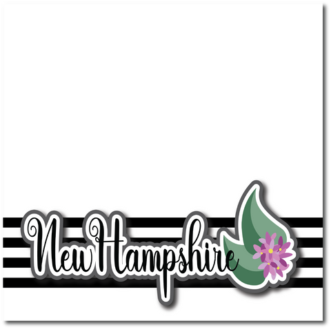New Hampshire - Printed Premade Scrapbook Page 12x12 Layout