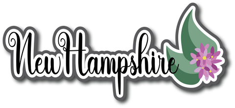 New Hampshire - Scrapbook Page Title Die Cut