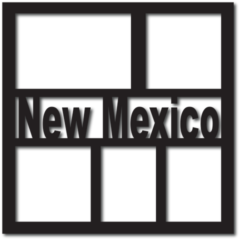 New Mexico - 5 Frames - Digital Cut File - SVG - INSTANT DOWNLOAD