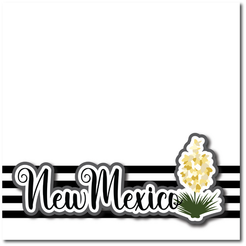 New Mexico - Printed Premade Scrapbook Page 12x12 Layout