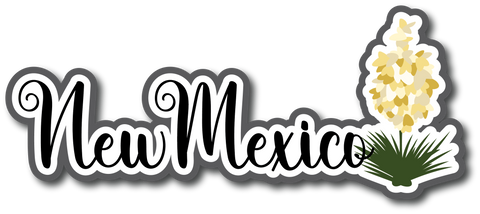 New Mexico - Scrapbook Page Title Die Cut