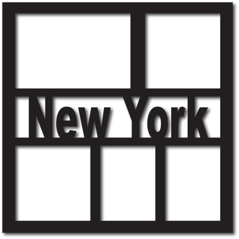 New York - 5 Frames - Digital Cut File - SVG - INSTANT DOWNLOAD