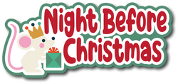 Night Before Christmas - Scrapbook Page Title Sticker