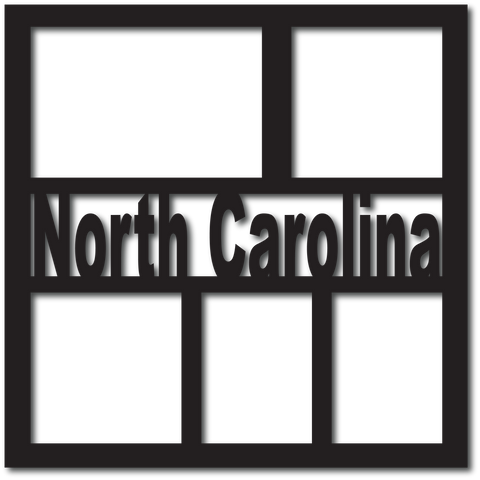 North Carolina - 5 Frames - Digital Cut File - SVG - INSTANT DOWNLOAD