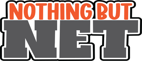 Nothing But Net - Scrapbook Page Title Die Cut