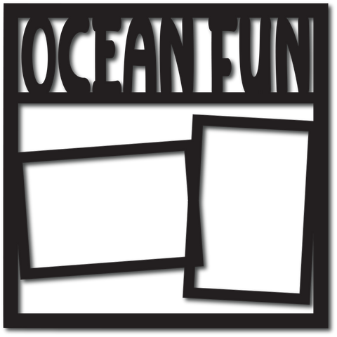 Ocean Fun - 2 Frames - Digital Cut File - SVG - INSTANT DOWNLOAD