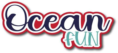 Ocean Fun - Scrapbook Page Title Die Cut
