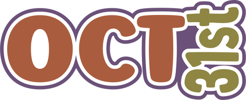 Oct 31st - Scrapbook Page Title Sticker