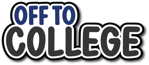 Off to College - Scrapbook Page Title Sticker