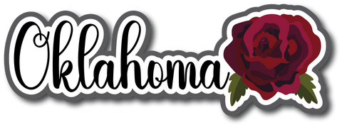 Oklahoma - Scrapbook Page Title Die Cut