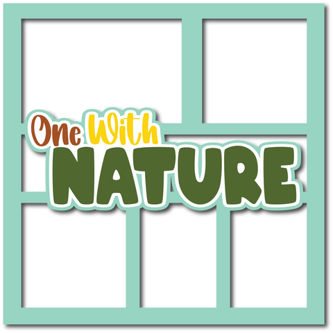 One with Nature - Layered Overlay - Digital Cut File - SVG - INSTANT DOWNLOAD