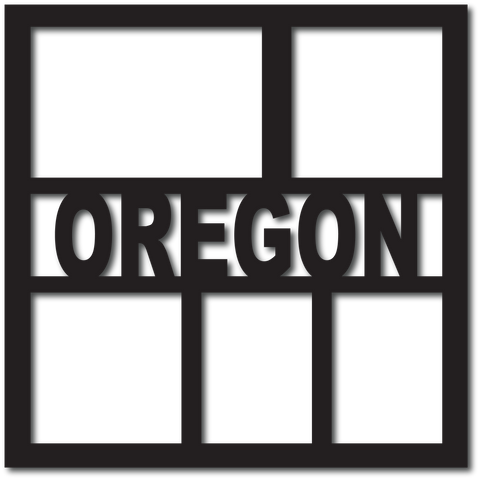 Oregon - 5 Frames - Digital Cut File - SVG - INSTANT DOWNLOAD