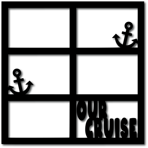 Our Cruise - 6 Frames - Digital Cut File - SVG - INSTANT DOWNLOAD