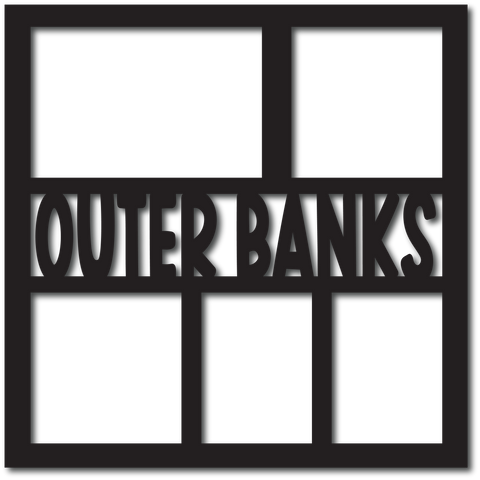 Outer Banks - 5 Frames - Digital Cut File - SVG - INSTANT DOWNLOAD