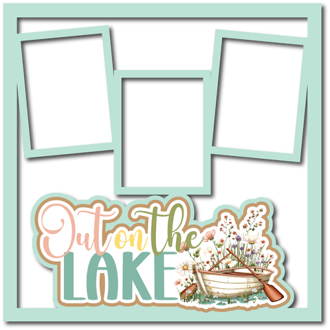 Out on the Lake - Scrapbook Page Layered Overlay Kit