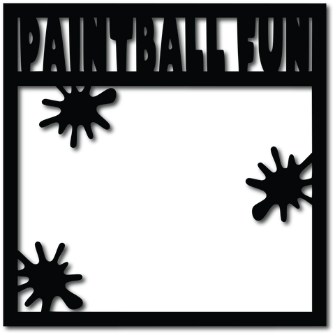 Paintball Fun - Digital Cut File - SVG - INSTANT DOWNLOAD