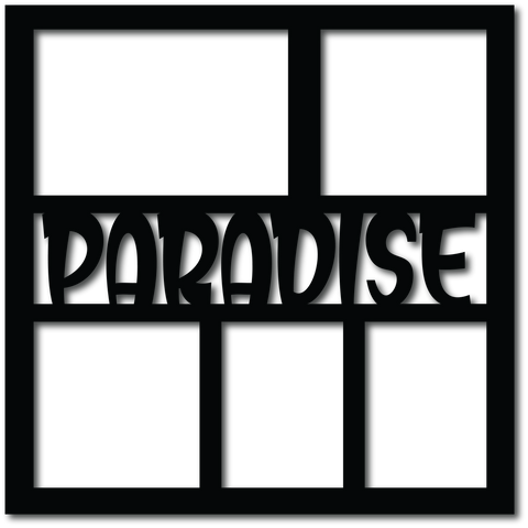 Paradise - 5 Frames - Digital Cut File - SVG - INSTANT DOWNLOAD