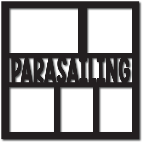 Parasailing - 5 Frames - Digital Cut File - SVG - INSTANT DOWNLOAD