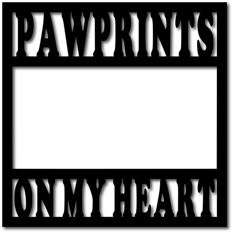Pawprints on My Heart - Digital Cut File - SVG - INSTANT DOWNLOAD