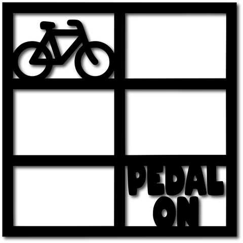 Pedal On - 6 Frames - Digital Cut File - SVG - INSTANT DOWNLOAD