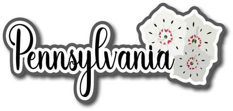 Pennsylvania - Scrapbook Page Title Die Cut