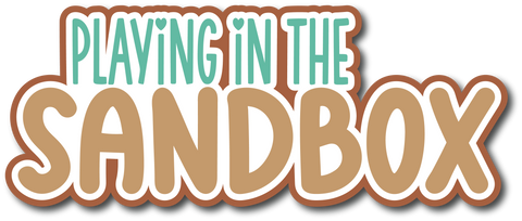 Playing in the Sandbox - Scrapbook Page Title Sticker