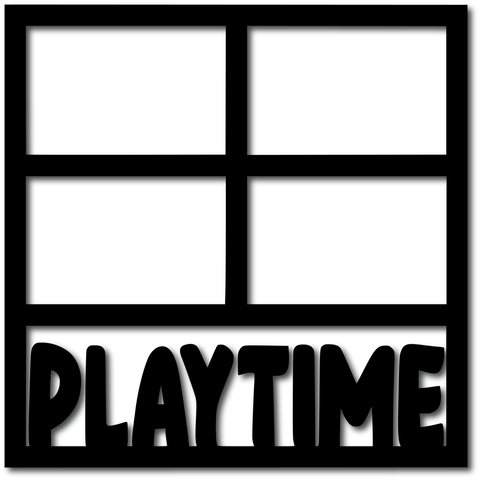 Playtime - 4 Frames - Digital Cut File - SVG - INSTANT DOWNLOAD