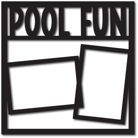 Pool Fun - 2 Frames - Digital Cut File - SVG - INSTANT DOWNLOAD