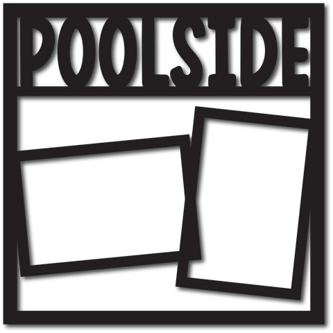 Poolside - 2 Frames - Digital Cut File - SVG - INSTANT DOWNLOAD