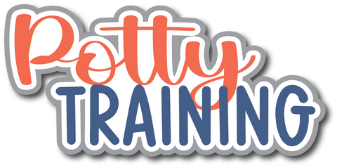 Potty Training - Scrapbook Page Title Die Cut