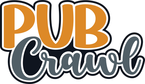 Pub Crawl - Scrapbook Page Title Sticker