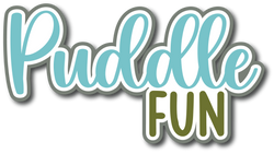 Puddle Fun - Scrapbook Page Title Sticker