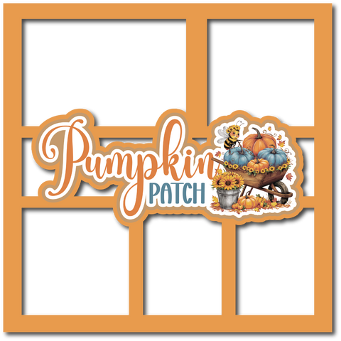 Pumpkin Patch - 5 Frames - Scrapbook Page Layered Overlay Kit