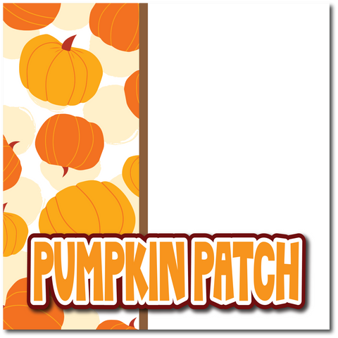 Pumpkin Patch - Printed Premade Scrapbook Page 12x12 Layout