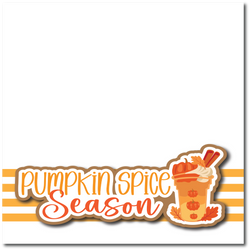 Pumpkin Spice Season - Printed Premade Scrapbook Page 12x12 Layout